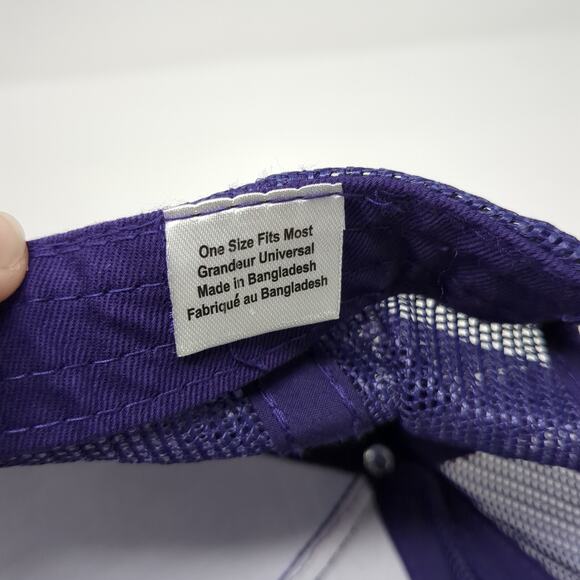 Cabela's Snapback Mesh Back Trucker Hat Purple One Size Bass Pro Shops - Picture 10 of 10